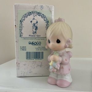 Flower Girl, Bisque Porcelain Figurine